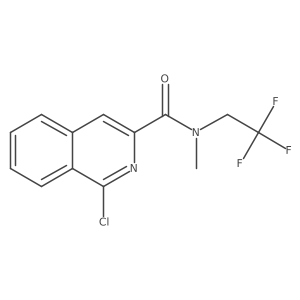 1-chloro-N-methyl-N-(2,2,2-trifluoroethyl)isoquinoline-3-carboxamide结构式