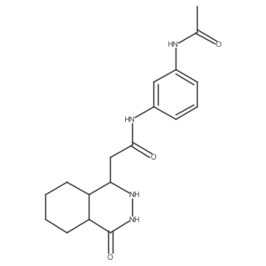 N-(3-acetamidophenyl)-2-(4-oxo-2,3,4a,5,6,7,8,8a-octahydro-1H-phthalazin-1-yl)acetamide Structure