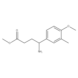 Methyl 4-amino-4-(4-methoxy-3-methylphenyl)butanoate Structure