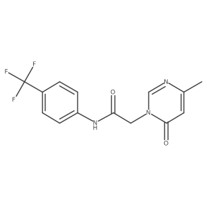 2-(4-methyl-6-oxopyrimidin-1(6H)-yl)-N-(4-(trifluoromethyl)phenyl)acetamide Structure