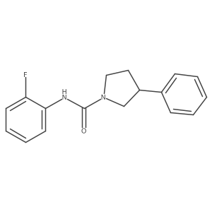 N-(2-fluorophenyl)-3-phenylpyrrolidine-1-carboxamide Structure