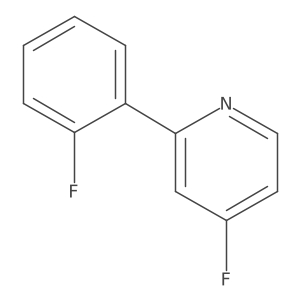4-Fluoro-2-(2-fluorophenyl)pyridine结构式