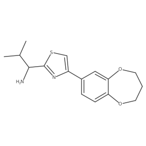 4-(3,4-Dihydro-2H-1,5-benzodioxepin-7-yl)-I+/--(1-methylethyl)-2-thiazolemethanamine Structure