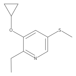 3-Cyclopropoxy-2-ethyl-5-(methylthio)pyridine结构式