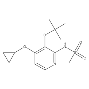 N-(3-Tert-butoxy-4-cyclopropoxypyridin-2-YL)methanesulfonamide结构式