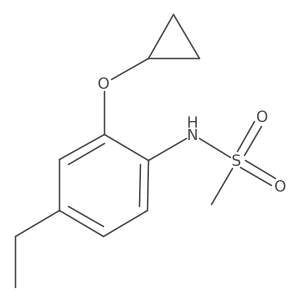 N-(2-Cyclopropoxy-4-ethylphenyl)methanesulfonamide结构式