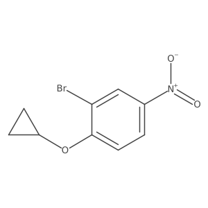 2-Bromo-1-cyclopropoxy-4-nitrobenzene结构式