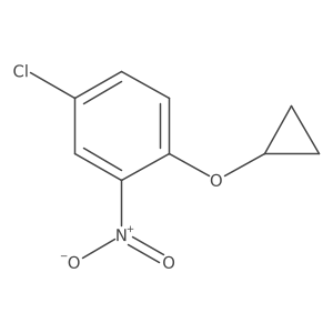 4-Chloro-1-cyclopropoxy-2-nitrobenzene结构式