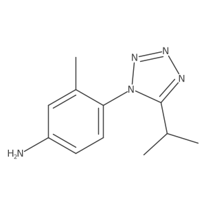 3-methyl-4-[5-(propan-2-yl)-1H-1,2,3,4-tetrazol-1-yl]aniline Structure
