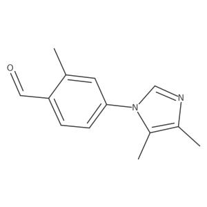 4-(4,5-dimethyl-1H-imidazol-1-yl)-2-methylbenzaldehyde结构式