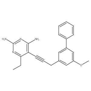 6-Ethyl-5-[3-(5-Methoxybiphenyl-3-Yl)prop-1-Yn-1-Yl]pyrimidine-2,4-Diamine Structure