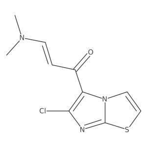 (2E)-1-(6-Chloroimidazo[2,1-b]thiazol-5-yl)-3-(dimethylamino)-2-propen-1-one结构式