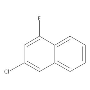 3-Chloro-1-fluoronaphthalene结构式