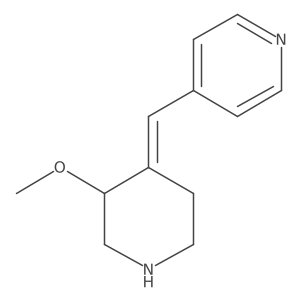 Pyridine, 4-[(3-methoxy-4-piperidinylidene)methyl]-结构式