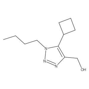 (1-butyl-5-cyclobutyl-1H-1,2,3-triazol-4-yl)methanol Structure