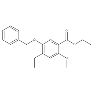 Ethyl 6-(benzyloxy)-5-ethyl-3-(methylamino)picolinate Structure