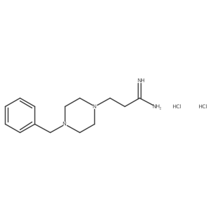 3-(4-Benzylpiperazin-1-yl)propanimidamide dihydrochloride结构式