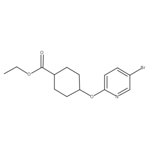 Ethyl 4-((5-bromopyridin-2-yl)oxy)cyclohexanecarboxylate Structure