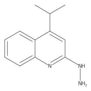 2-Hydrazinyl-4-isopropylquinoline结构式