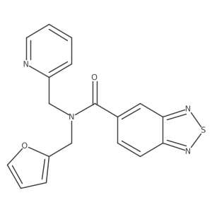 N-(furan-2-ylmethyl)-N-(pyridin-2-ylmethyl)benzo[c][1,2,5]thiadiazole-5-carboxamide结构式