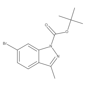 tert-Butyl 6-bromo-3-methyl-1H-indazole-1-carboxylate Structure