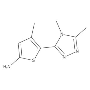 5-(4,5-Dimethyl-4h-1,2,4-triazol-3-yl)-4-methylthiophen-2-amine Structure