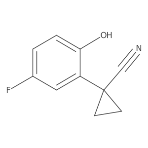 1-(5-Fluoro-2-hydroxyphenyl)cyclopropane-1-carbonitrile Structure