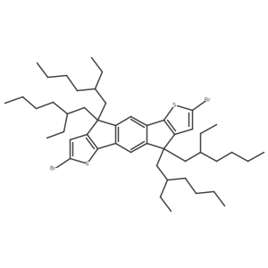 2,7-Dibromo-4,4,9,9-tetrakis(2-ethylhexyl)-4,9-dihydro-s-indaceno[1,2-b:5,6-b']dithiophene Structure