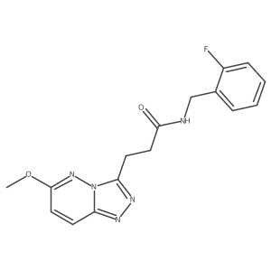 N-(2-fluorobenzyl)-3-(6-methoxy-[1,2,4]triazolo[4,3-b]pyridazin-3-yl)propanamide Structure