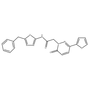 N-(5-benzyl-1,3,4-thiadiazol-2-yl)-2-(3-(furan-2-yl)-6-oxopyridazin-1(6H)-yl)acetamide结构式