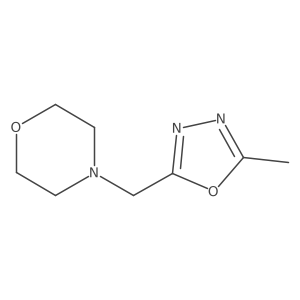 4-[(5-Methyl-1,3,4-oxadiazol-2-yl)methyl]morpholine Structure