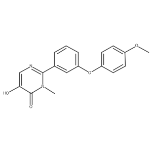 5-hydroxy-2-[3-(4-methoxyphenoxy)phenyl]-3-methylpyrimidin-4(3H)-one Structure