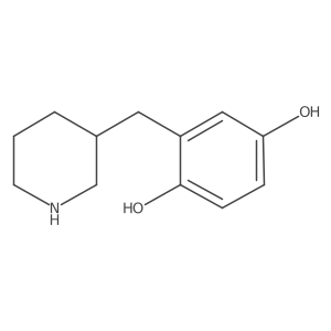 2-[(Piperidin-3-yl)methyl]benzene-1,4-diol Structure