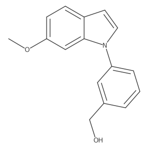 (3-(6-Methoxy-1H-indol-1-yl)phenyl)methanol结构式
