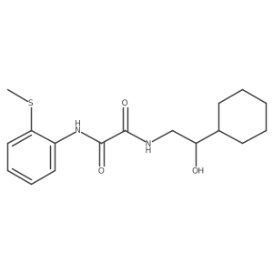 N1-(2-cyclohexyl-2-hydroxyethyl)-N2-(2-(methylthio)phenyl)oxalamide结构式