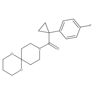 (1-(4-Fluorophenyl)cyclopropyl)(1,5-dioxa-9-azaspiro[5.5]undecan-9-yl)methanone Structure