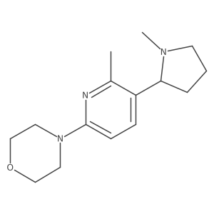 4-[6-methyl-5-(1-methylpyrrolidin-2-yl)-2-pyridyl]morpholine结构式