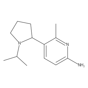 5-(1-isopropylpyrrolidin-2-yl)-6-methyl-pyridin-2-amine Structure
