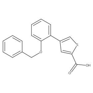 4-[2-(Benzyloxy)phenyl]thiophene-2-carboxylic acid结构式