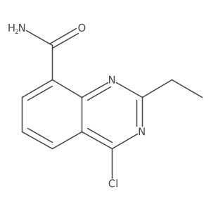 4-Chloro-2-ethylquinazoline-8-carboxamide结构式