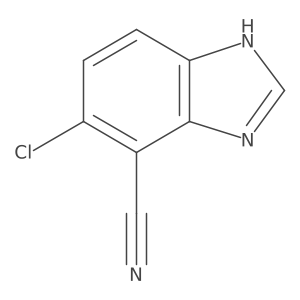 5-Chloro-1H-benzo[d]imidazole-4-carbonitrile Structure