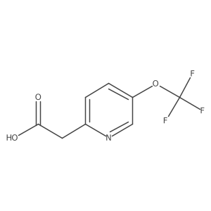 2-(5-(Trifluoromethoxy)pyridin-2-yl)acetic acid结构式