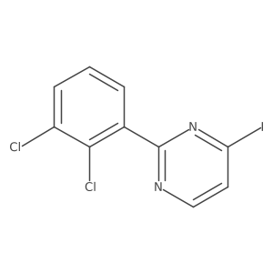 2-(2,3-Dichlorophenyl)-4-iodopyrimidine Structure