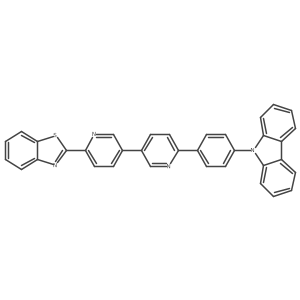 2-(6'-(4-(9H-carbazol-9-yl)phenyl)-3,3'-bipyridin-6-yl)benzo[d]thiazole结构式
