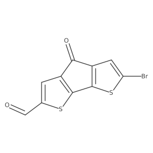 10-Bromo-7-oxo-3,11-dithiatricyclo[6.3.0.0,2,6]undeca-1(8),2(6),4,9-tetraene-4-carbaldehyde结构式
