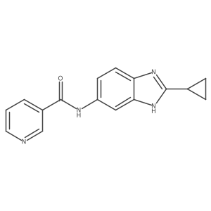 N-(2-cyclopropyl-1H-benzimidazol-5-yl)pyridine-3-carboxamide Structure