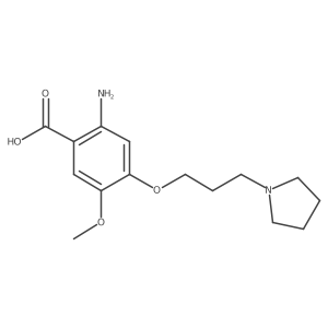 2-Amino-5-methoxy-4-(3-(pyrrolidin-1-yl)propoxy)benzoic acid Structure