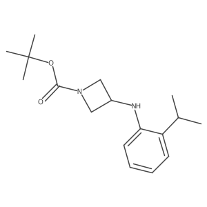 1,1-Dimethylethyl 3-[[2-(1-methylethyl)phenyl]amino]-1-azetidinecarboxylate Structure