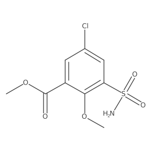 Methyl 5-chloro-2-methoxy-3-sulfamoylbenzoate结构式