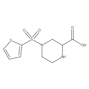 4-(Thiophen-2-ylsulfonyl)piperazine-2-carboxylic acid Structure
